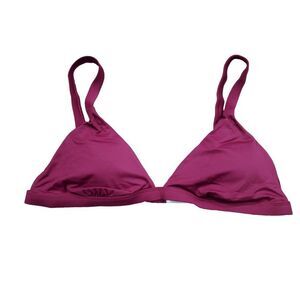 Andie Swim The Caicos Bikini Top Size XL Purple Plum Padded Lined